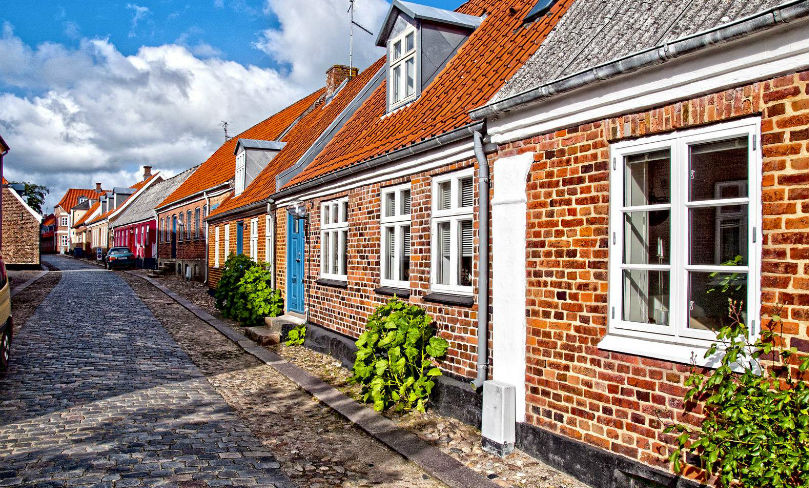 Ringkøbing brolagt gade