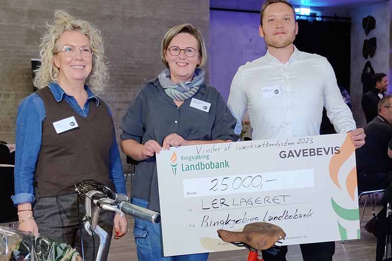 Illustration af prismodtageren ved Iværksætterdysten Illustration af prismodtageren